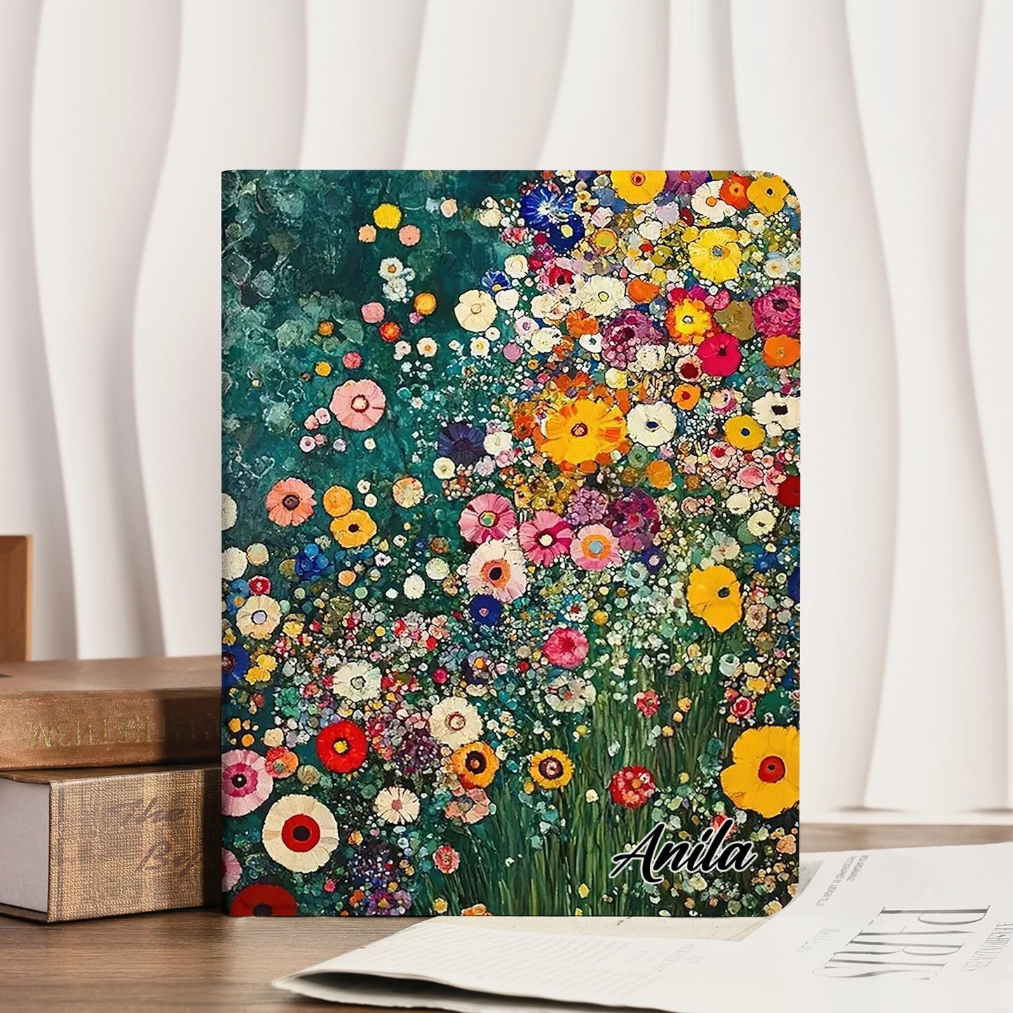 Colorful Flowers Ipad Case With Pencil Holder Cover For Ipad 11/10/9 A16 2025 M3 Air 7/6/5th 11" 10.9" 13" 2024 Pro 12.9 Inch M4 M2 Cover