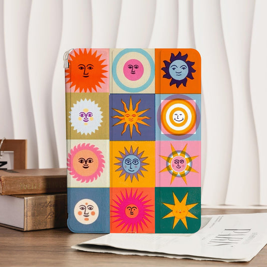 Restro Sun Ipad Case, For Ipad Air 4 5 6 Ipad 10 10.9" Ipad Air 11 In 2025 Ipad 10/9/8/7 Case Mini 6/5/4 Case Cover 2022/2021