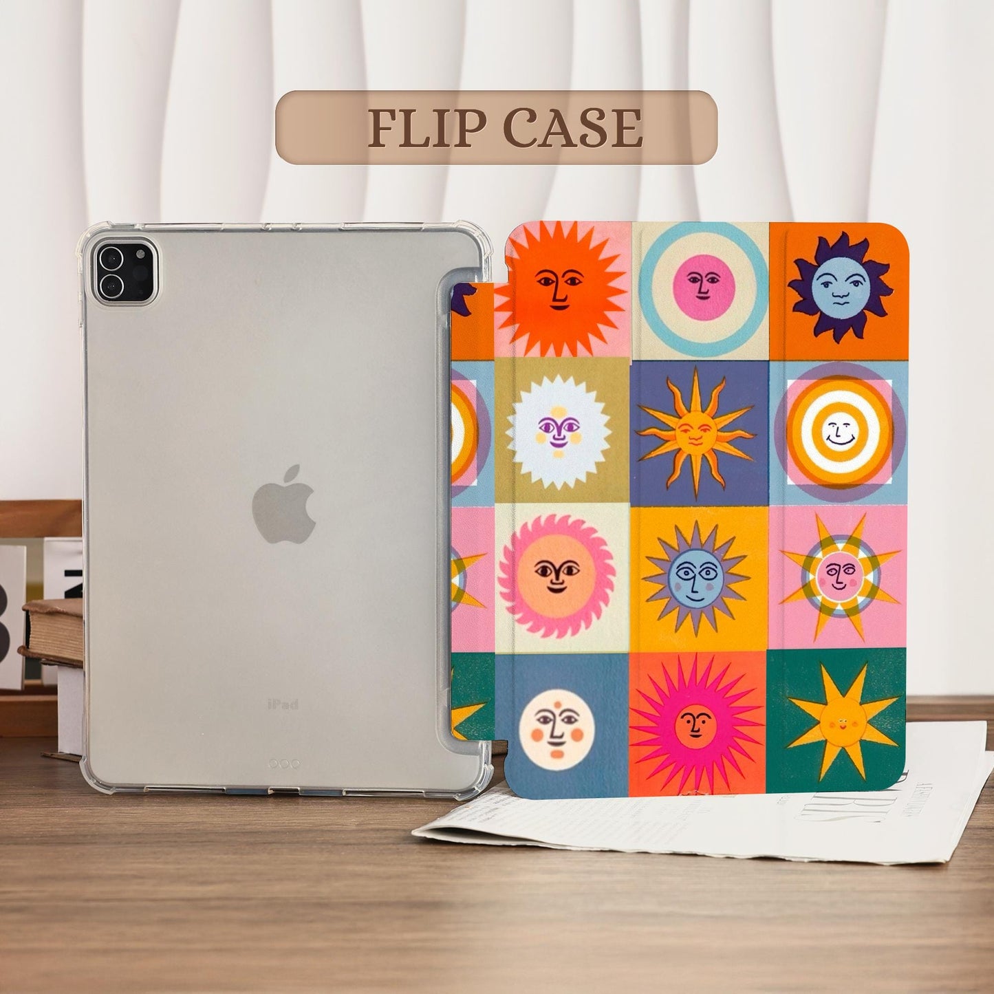 Restro Sun Ipad Case, For Ipad Air 4 5 6 Ipad 10 10.9" Ipad Air 11 In 2025 Ipad 10/9/8/7 Case Mini 6/5/4 Case Cover 2022/2021