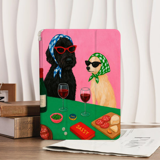 Cool Dogs Party Ipad Case, For Ipad Air 4 5 6 Ipad 10 10.9" Ipad Air 11 In 2025 Ipad 10/9/8/7 Case Mini 6/5/4 Case Cover 2022/2021/2020